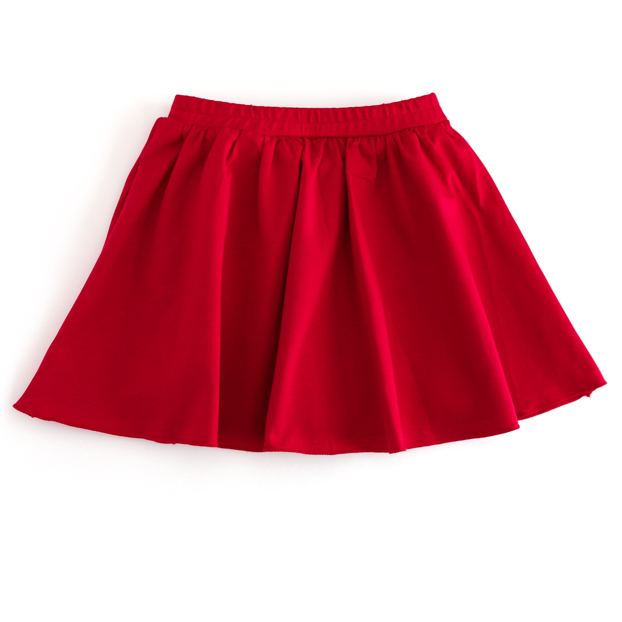 girls bright red cotton blend skort with built in shorts to match back to school collection