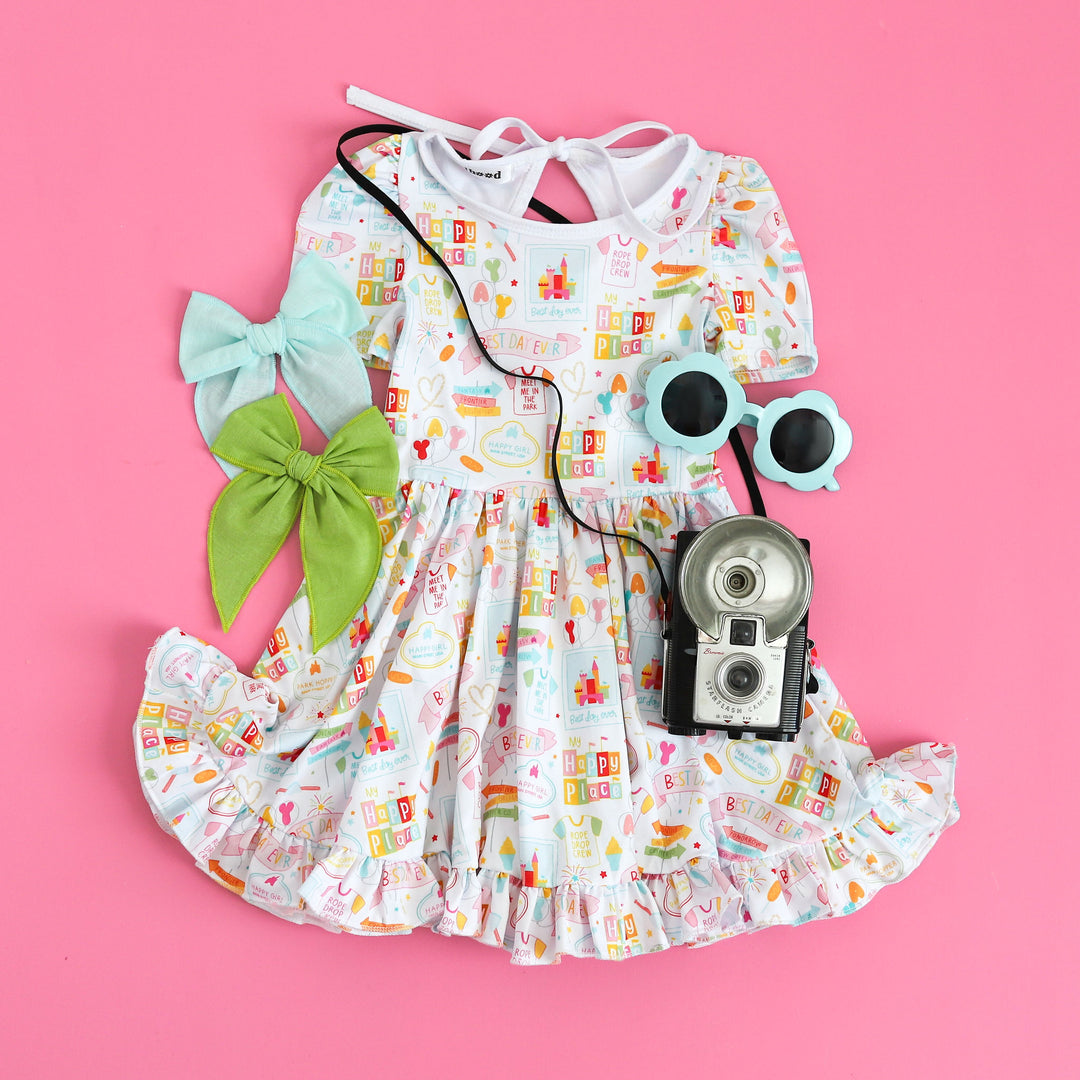 girls disney inspired best day ever twirl dress