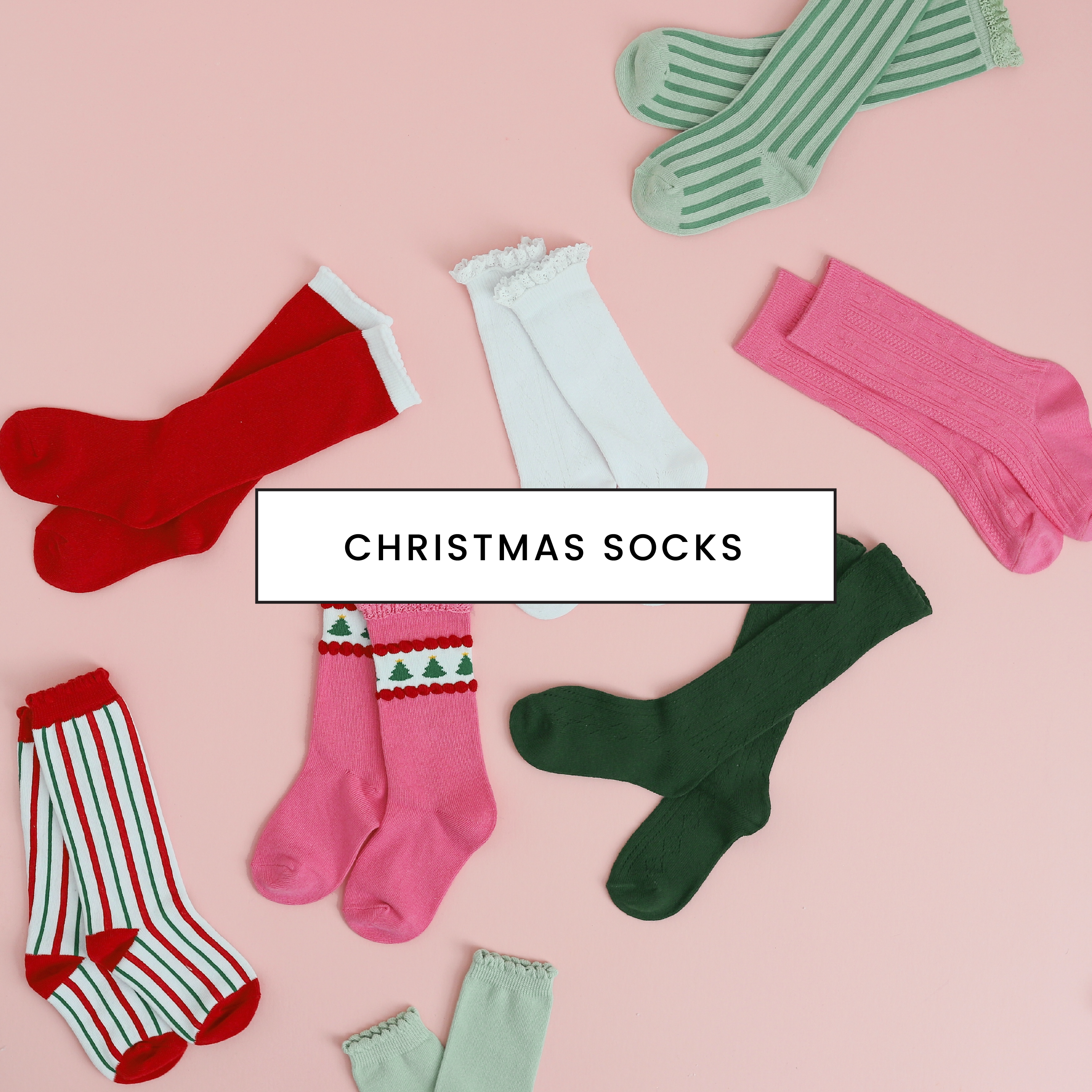 Girls' Christmas Knee High Socks 2024