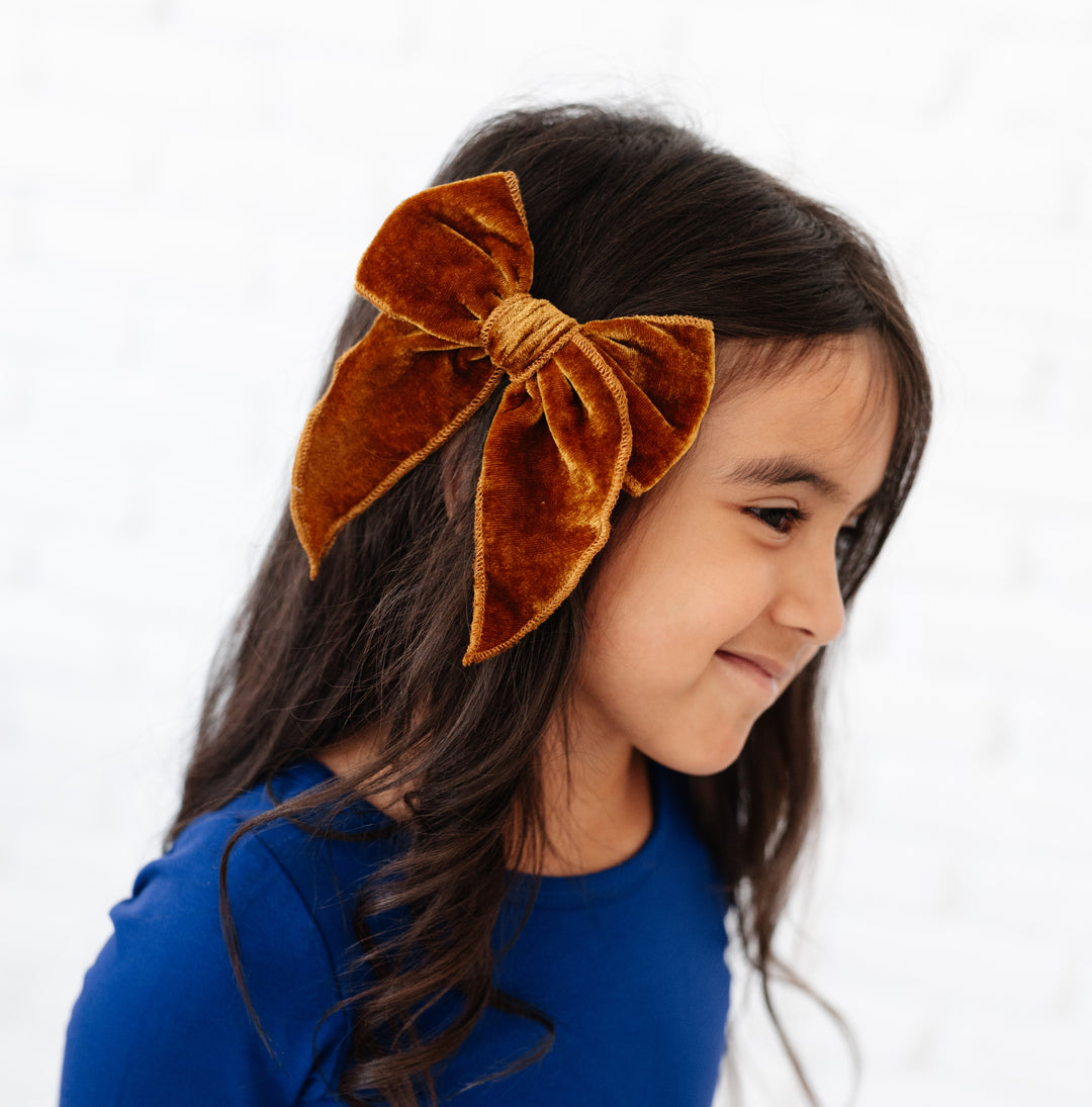 fall hair bows for girls