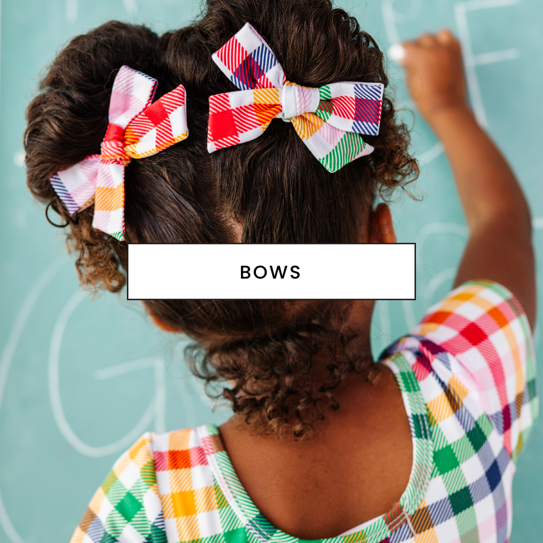 Back to School Hair Bows & Headbands
