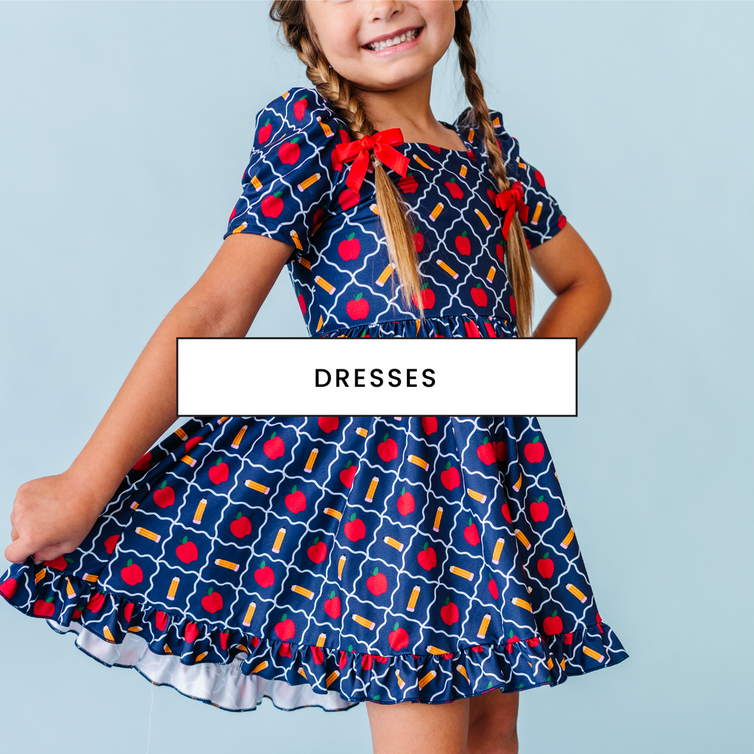 Girls Back to School Print Dresses 2026