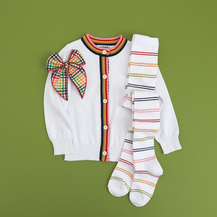 Rainbow Stripe Cardigan