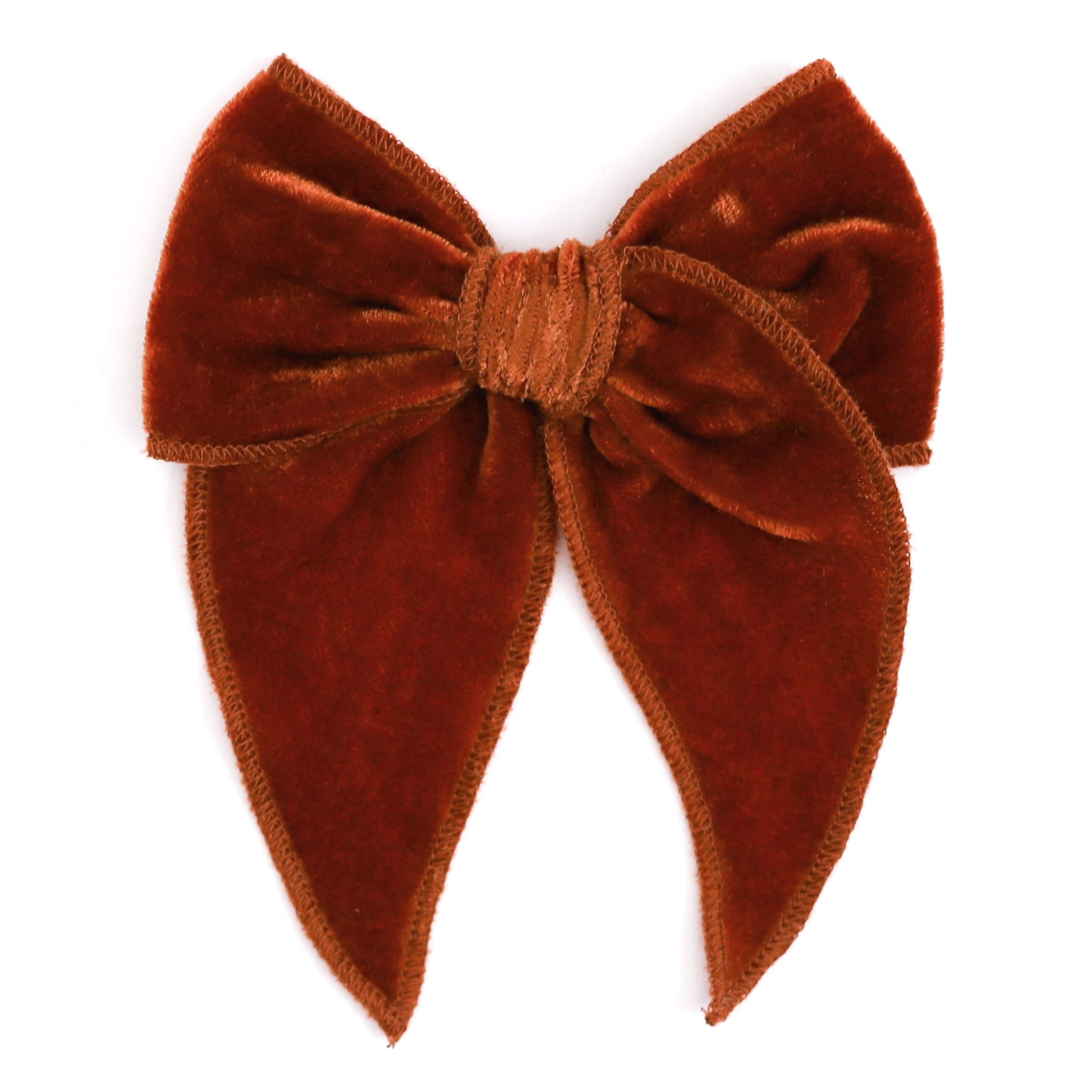 Party Girl Bow - Pumpkin Spice Velvet