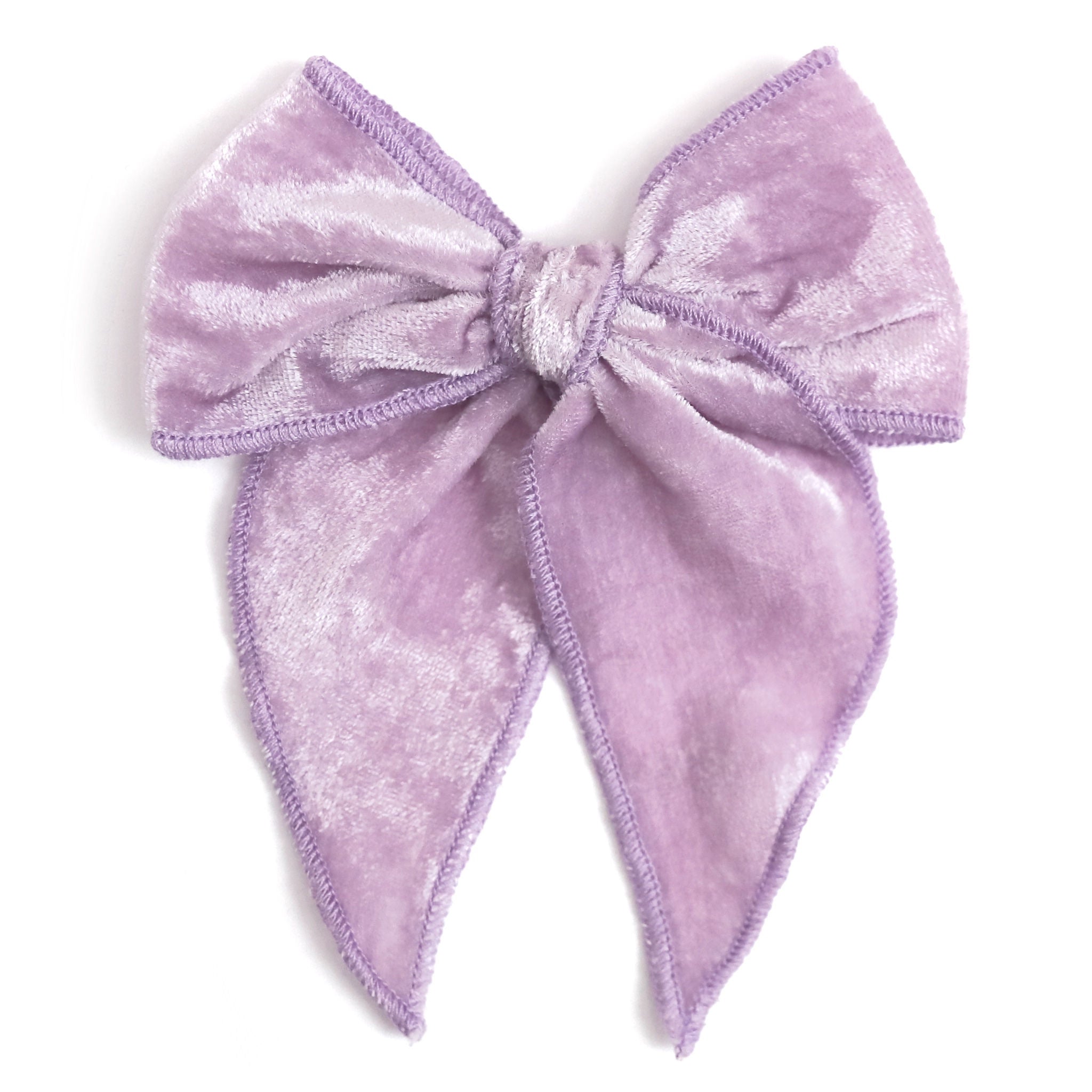 Party Girl Bow - Lavender Velvet