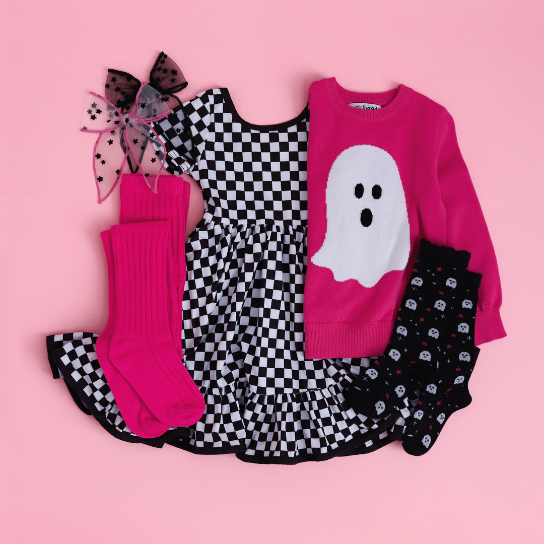 Ghost Pullover Sweater - Party Pink