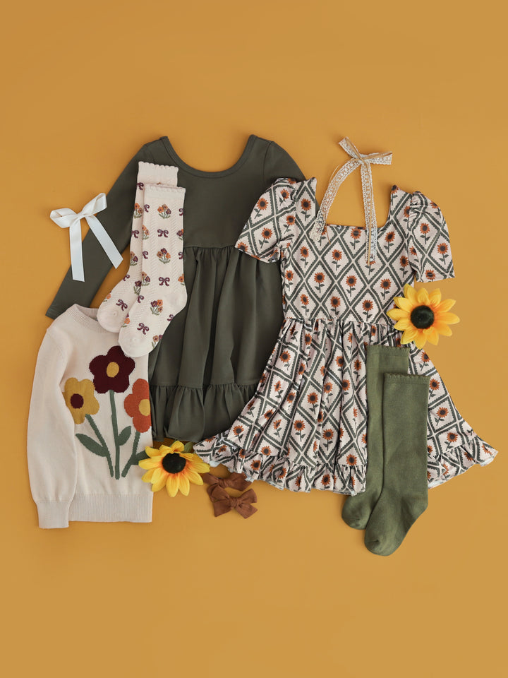 Sunflower Diamond Mod Twirl Dress