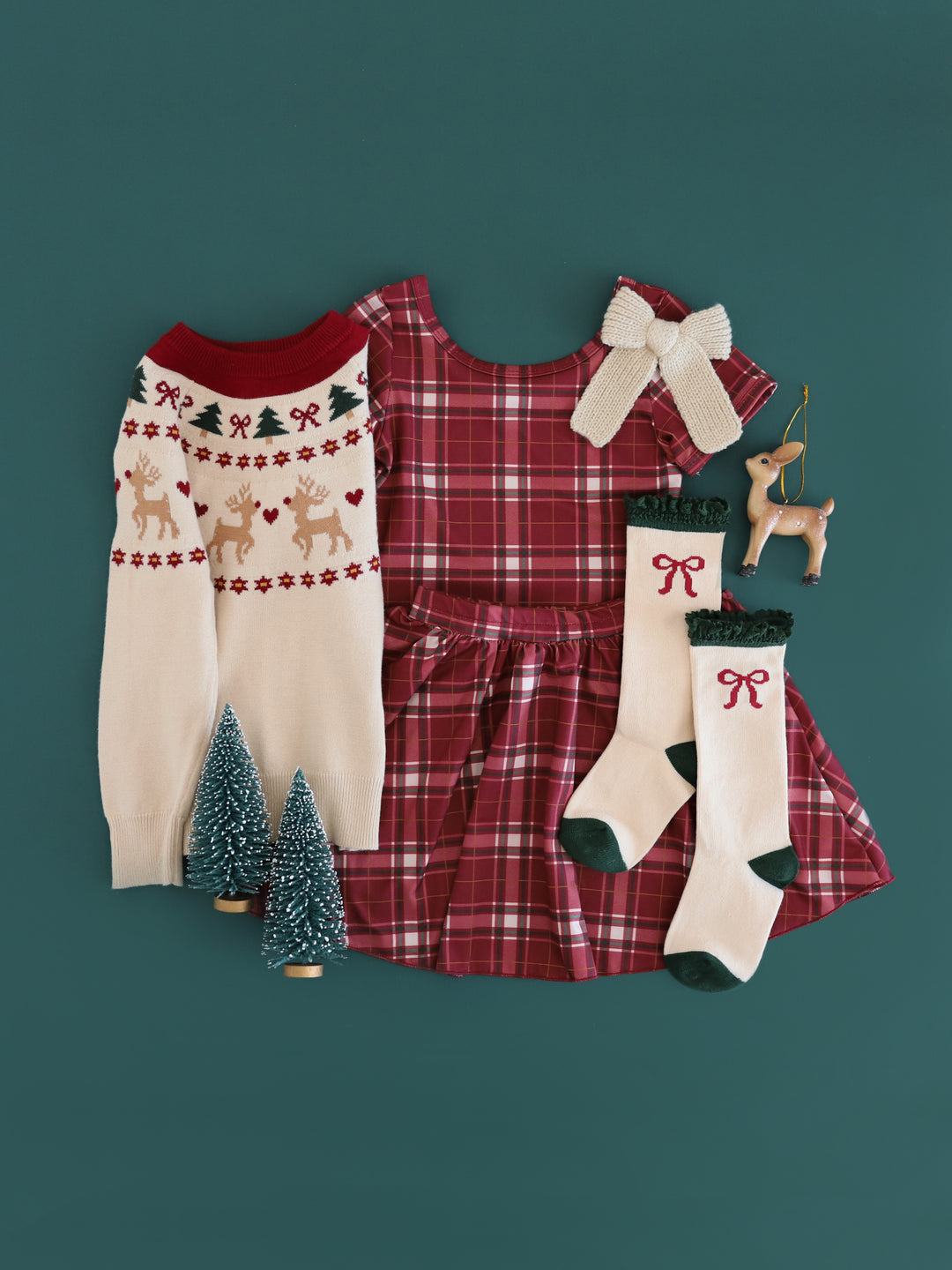 Charm Top - Crimson Plaid