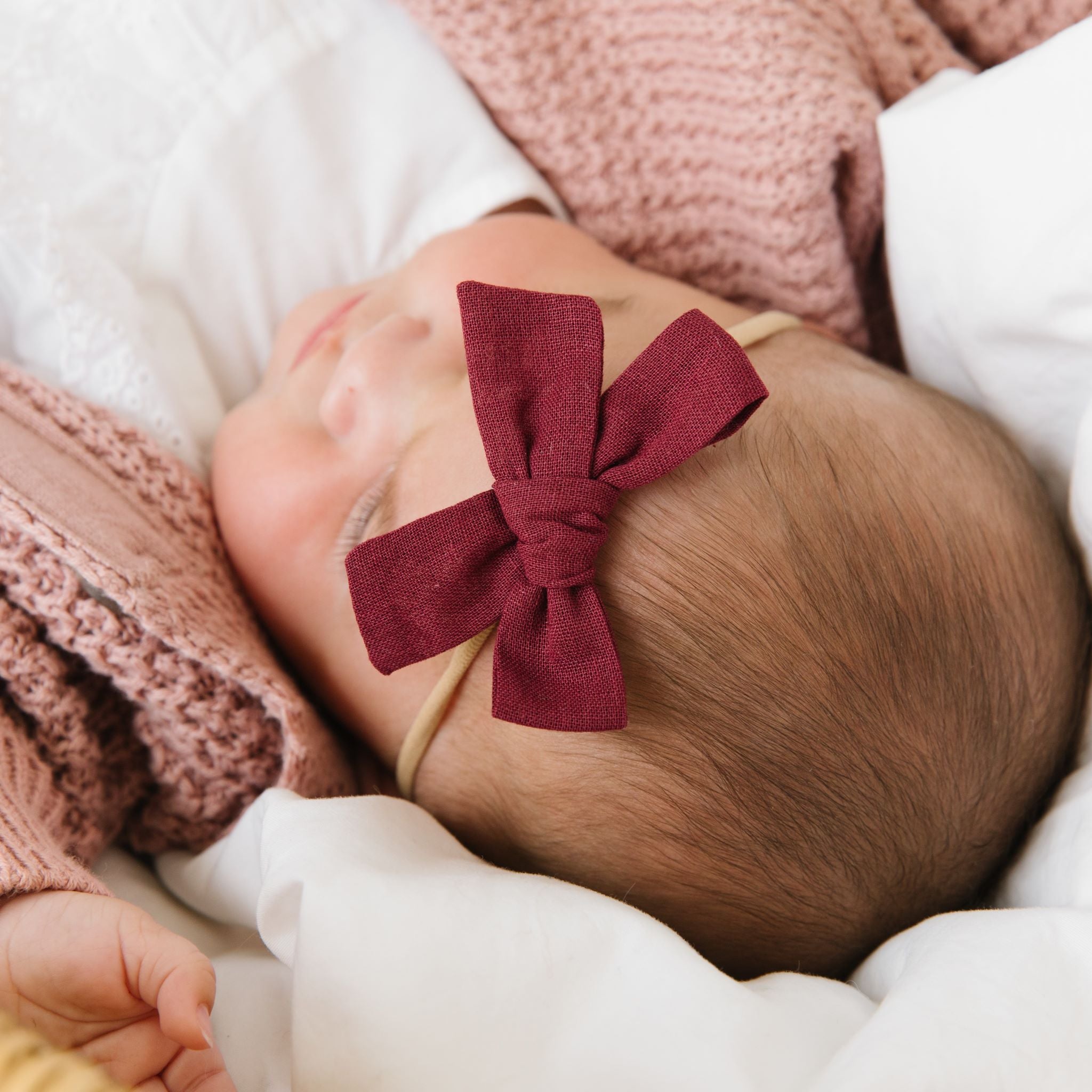 Baby Bow - Burgundy