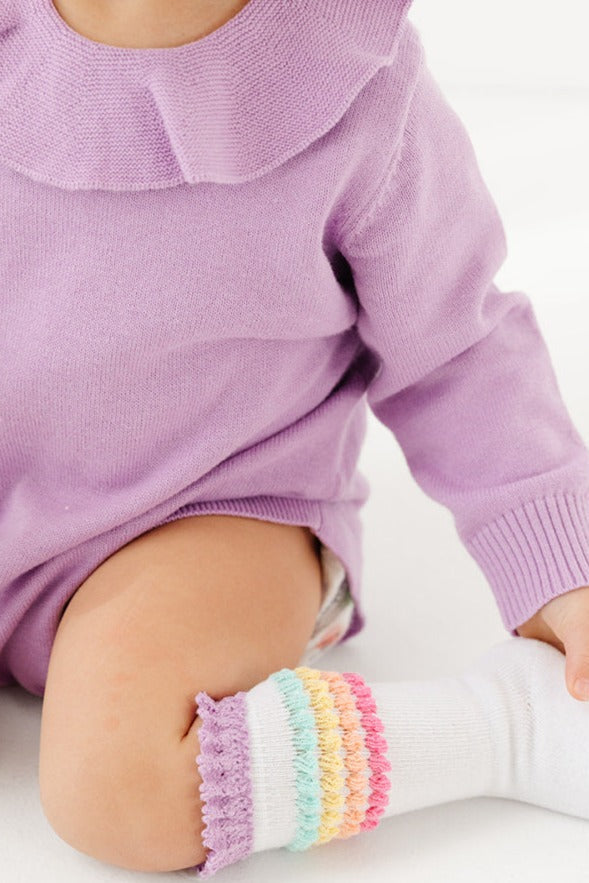 Lavender Sweater Romper