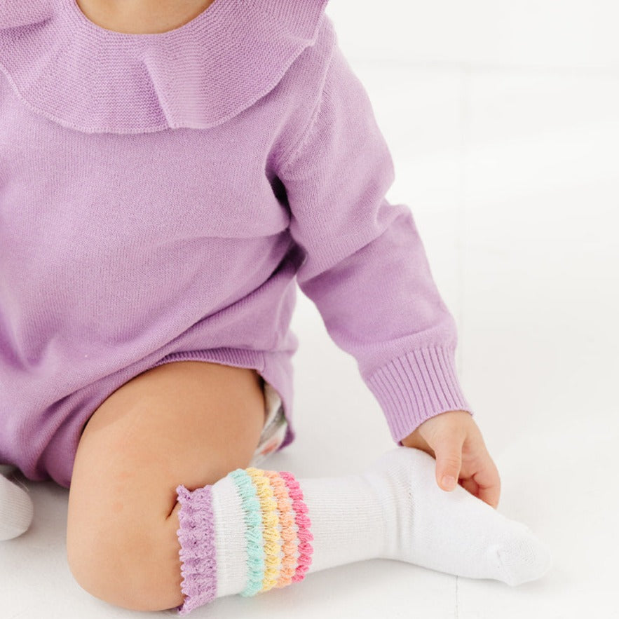 Lavender Sweater Romper