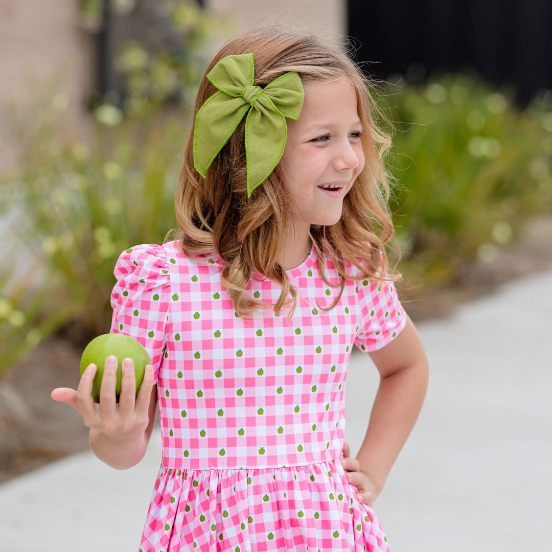 Party Girl Bow - Green Apple