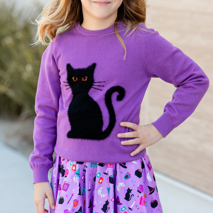 Black Cat Pullover Sweater