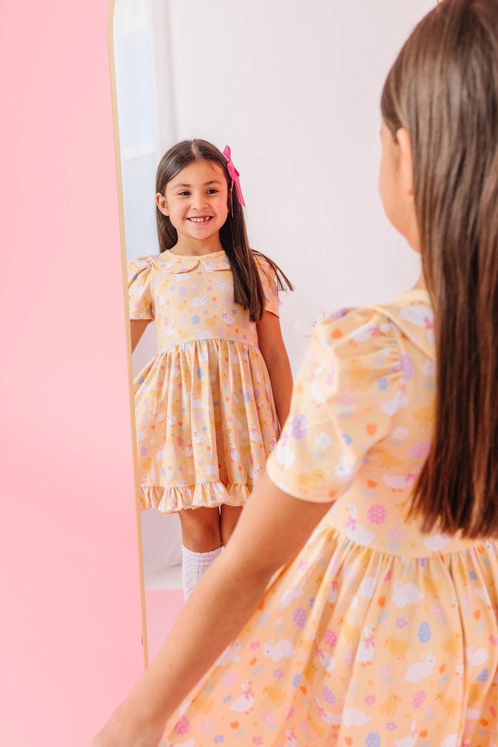 Hoppy Easter Twirl Dress