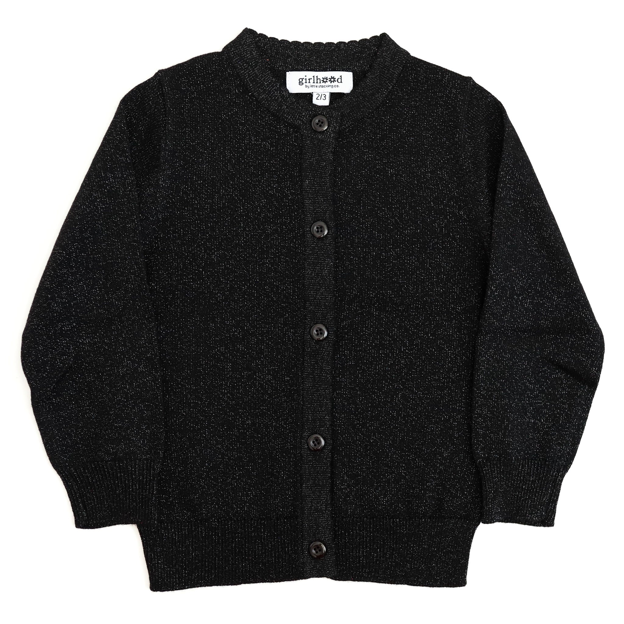 Black sparkle cardigan best sale