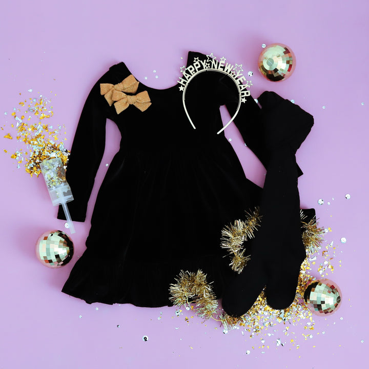 Black Velvet Charm Dress