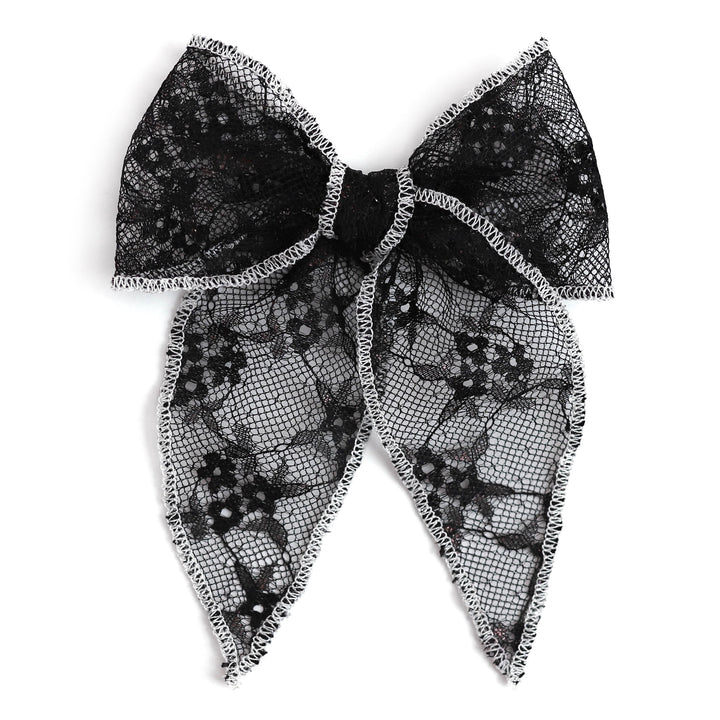 Party Girl Bow - Black Lace