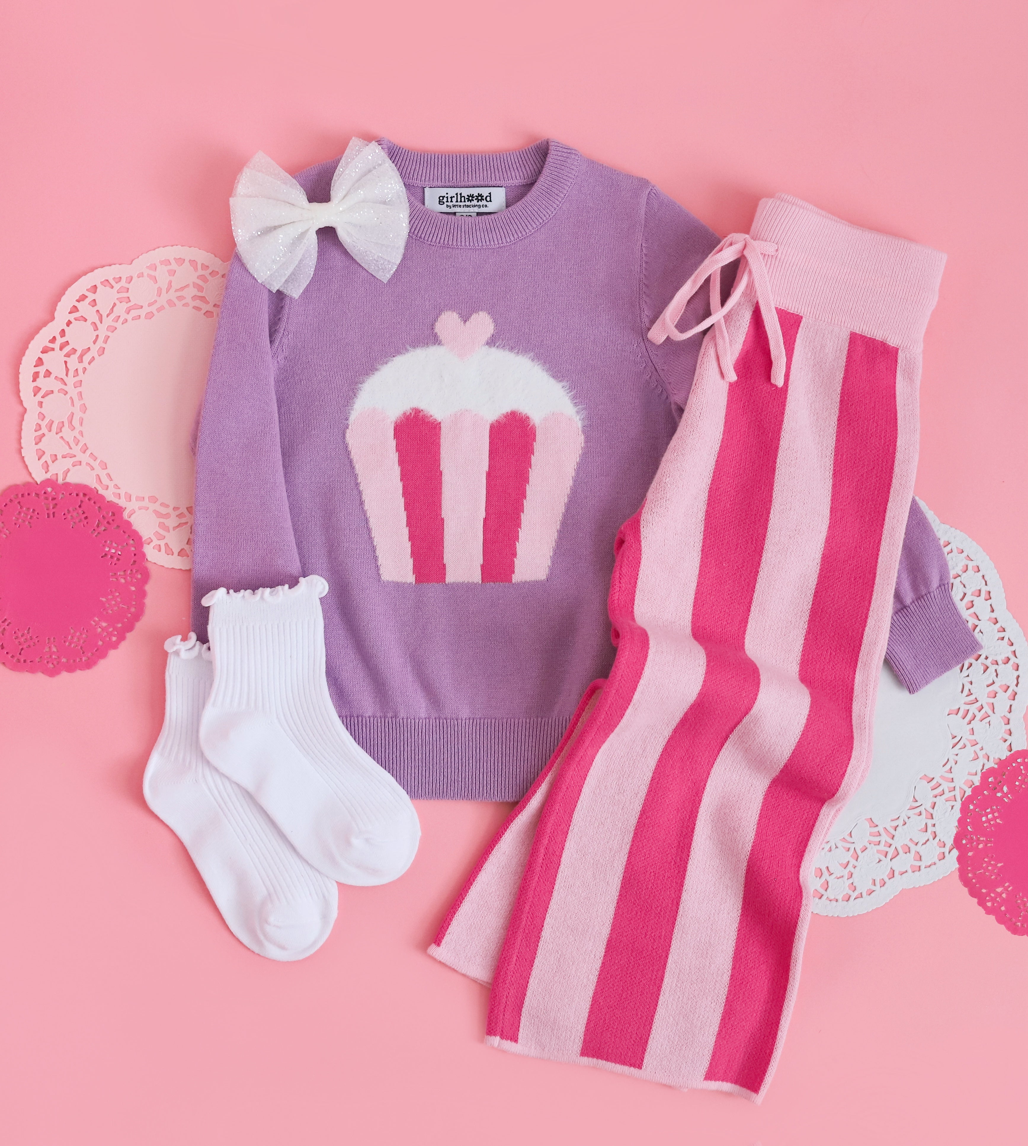 トップス Rosy Monster stripe sweat tops & pant 6/26～【MORE FINAL SALE】MONSTER logo sweat pants【2色展開