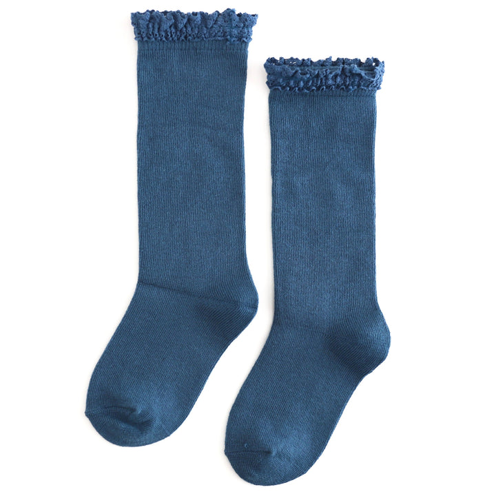 Bluejay Lace Top Knee High Socks