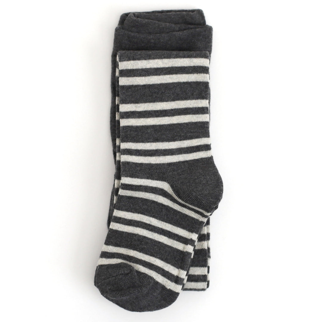 Charcoal Striped Knit Tights for Babies, Toddlers & Girls – Little Stocking  Company
