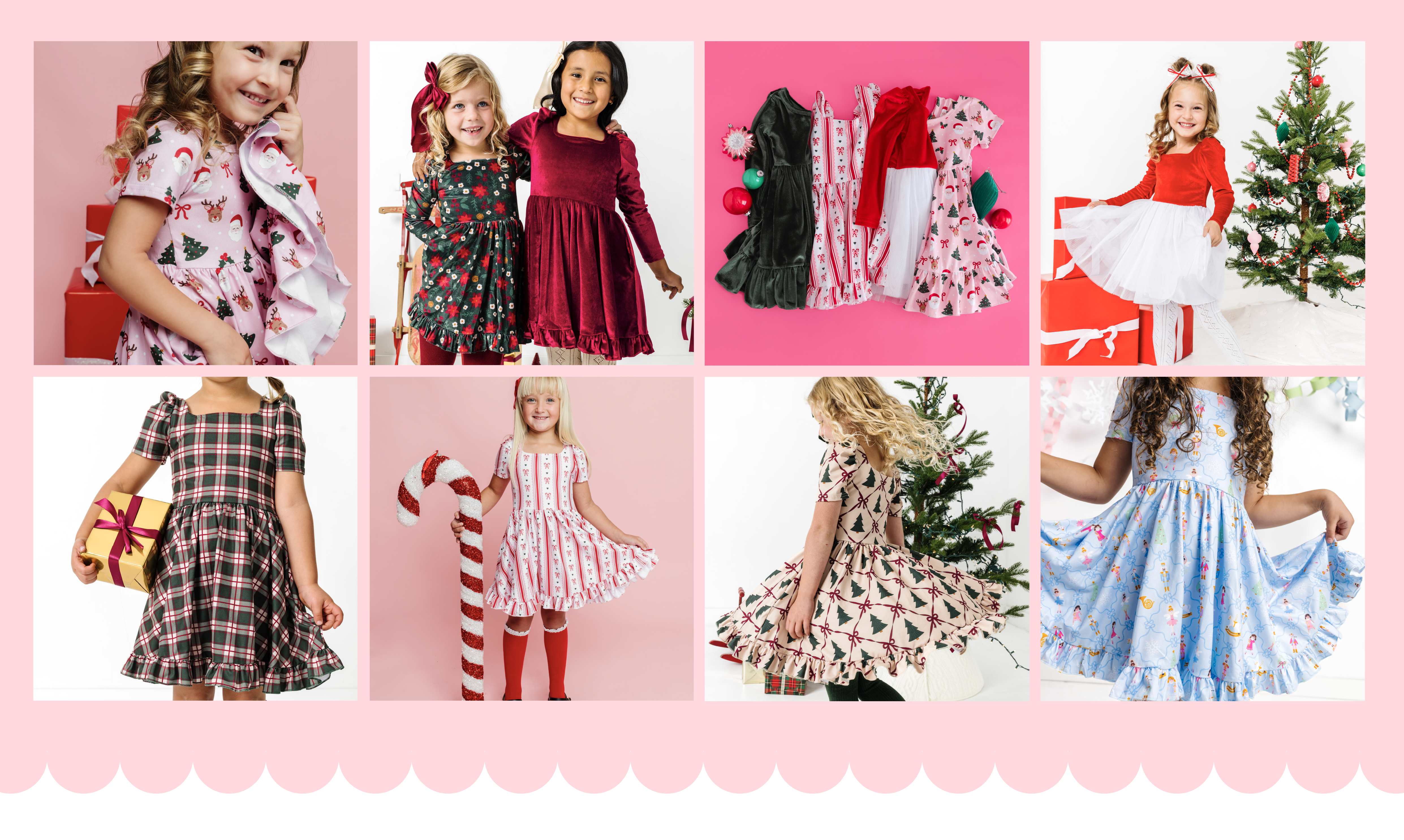 Christmas Dresses for Girls - Fun Prints, Soft Velvets & more. Little Stocking Company Christmas Dresses for Girls - Fun Prints, Soft Velvets & more. Little Stocking Company