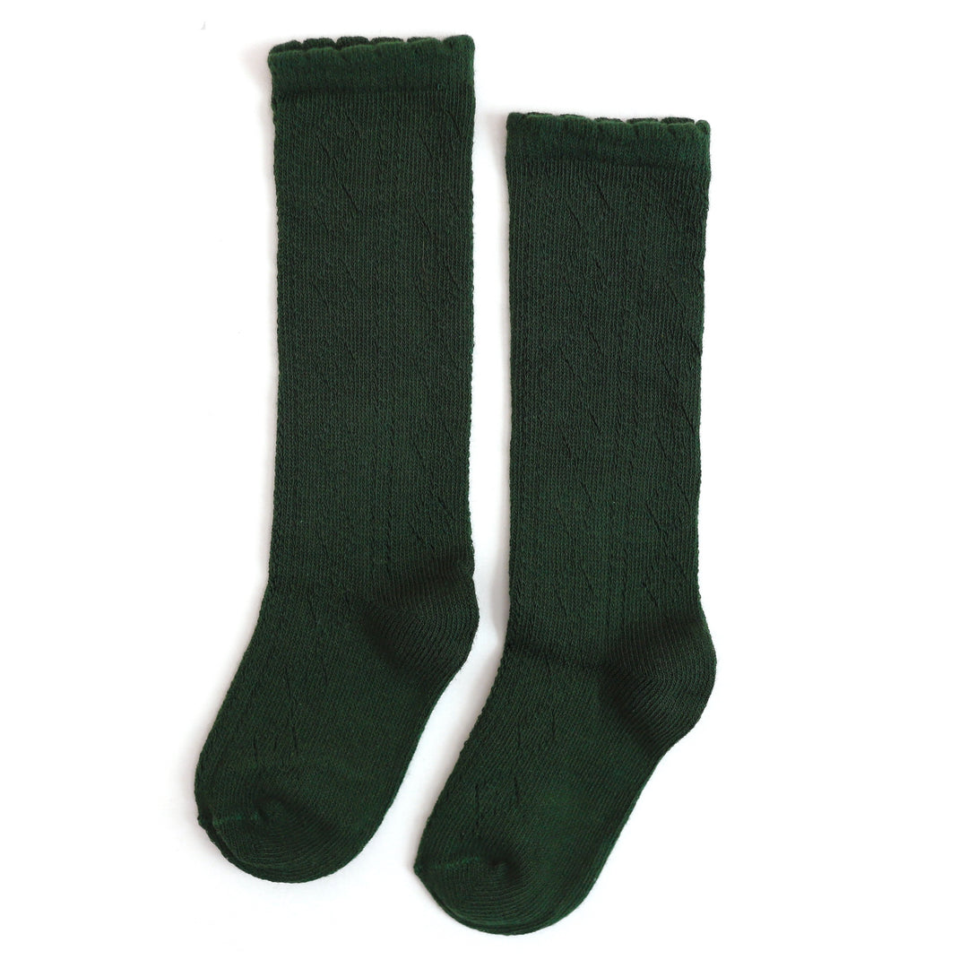 girls forest fancy knit knee high socks