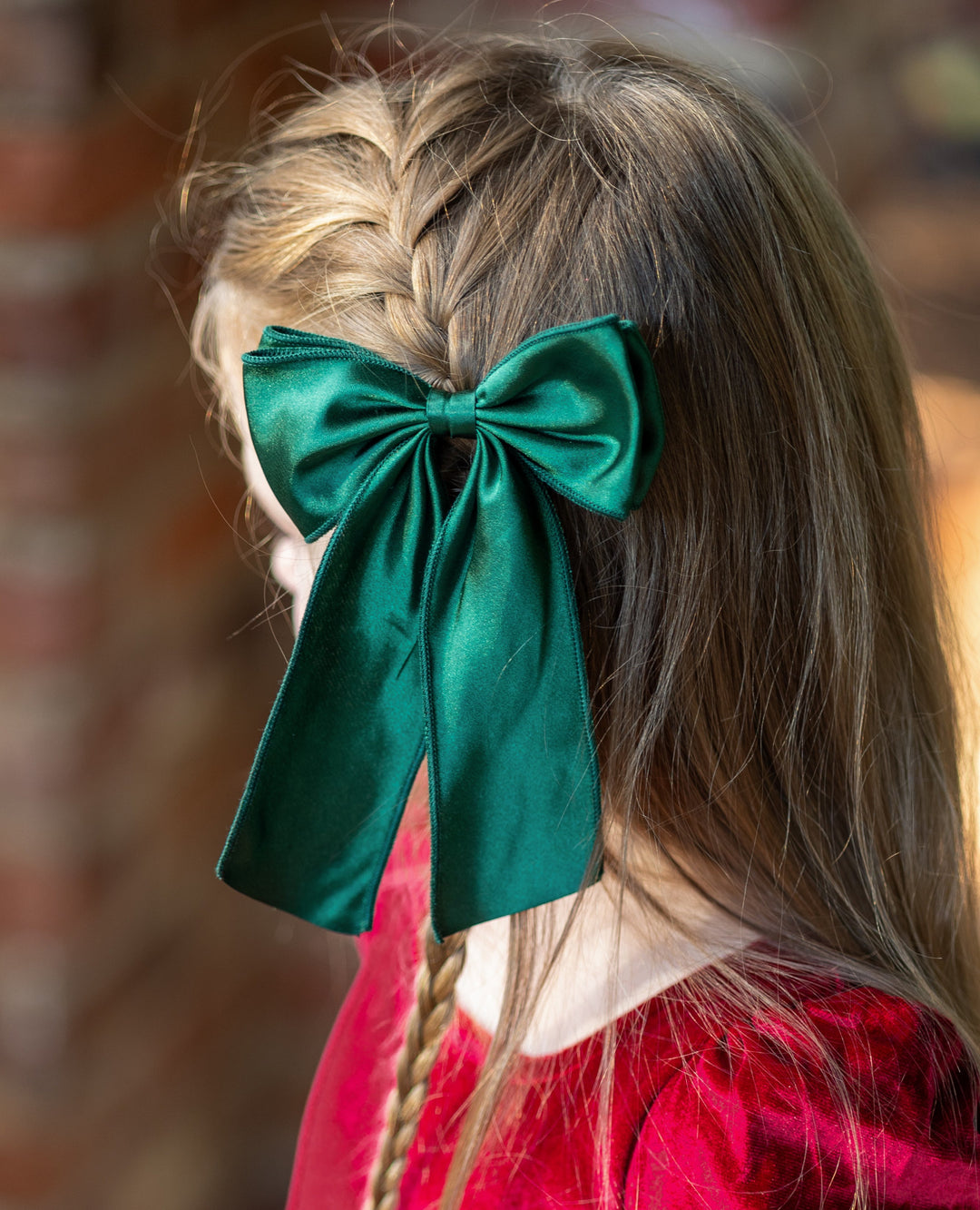 christmas dress bow Christmas Plaid Bow Dress
