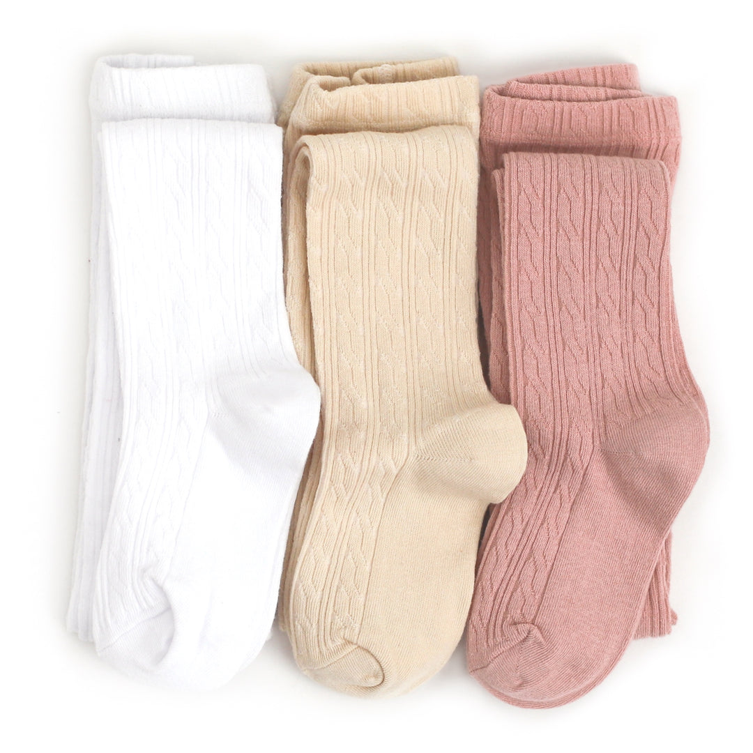 Cable Knit Tights 3-Pack - Girlhood