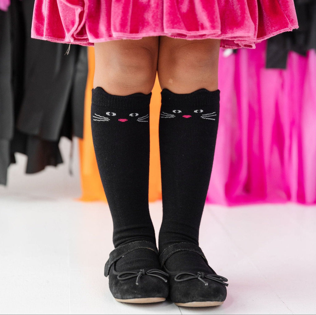 girls_cat_face_knee_high_socks