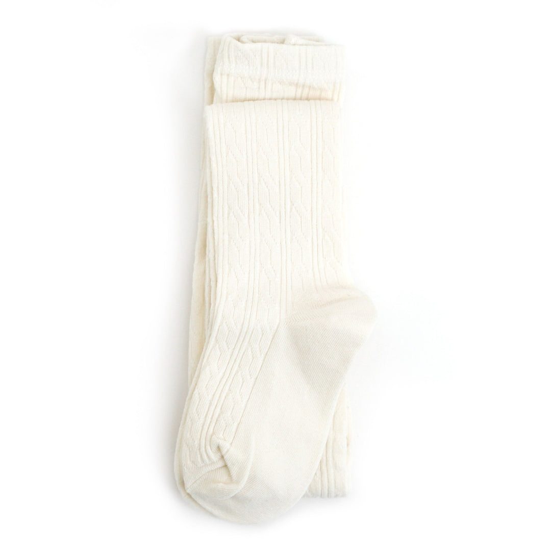 Ivory Cable Knit Tights – Little Stocking Company
