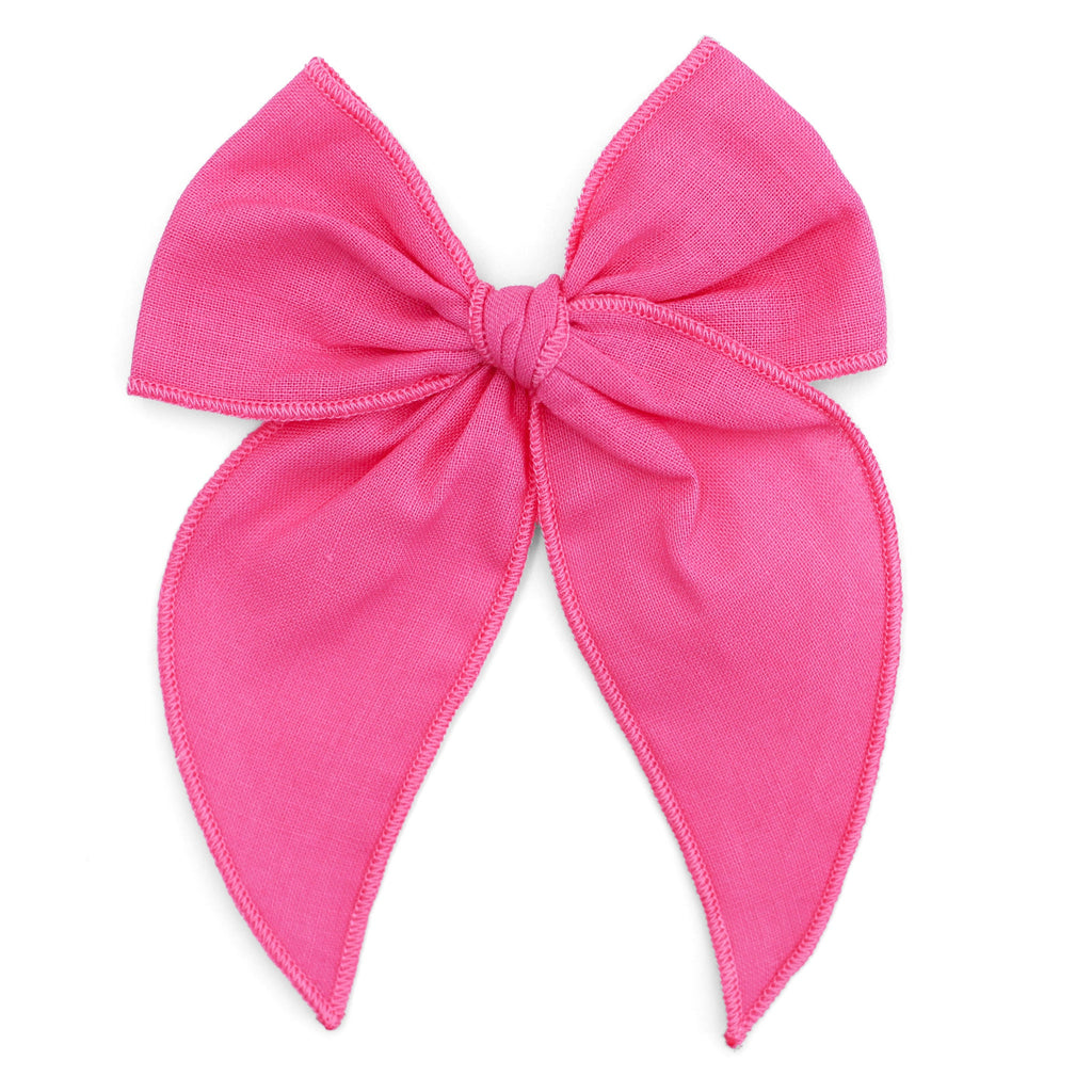 Hot Pink Hair Bow for Girls, Pink Hair Bow Clips, Baby Girl Hot Pink Bow  Headband, Pink Sailor Bow, Barbie Hair Bow, Minnie Pink Hair Bow 