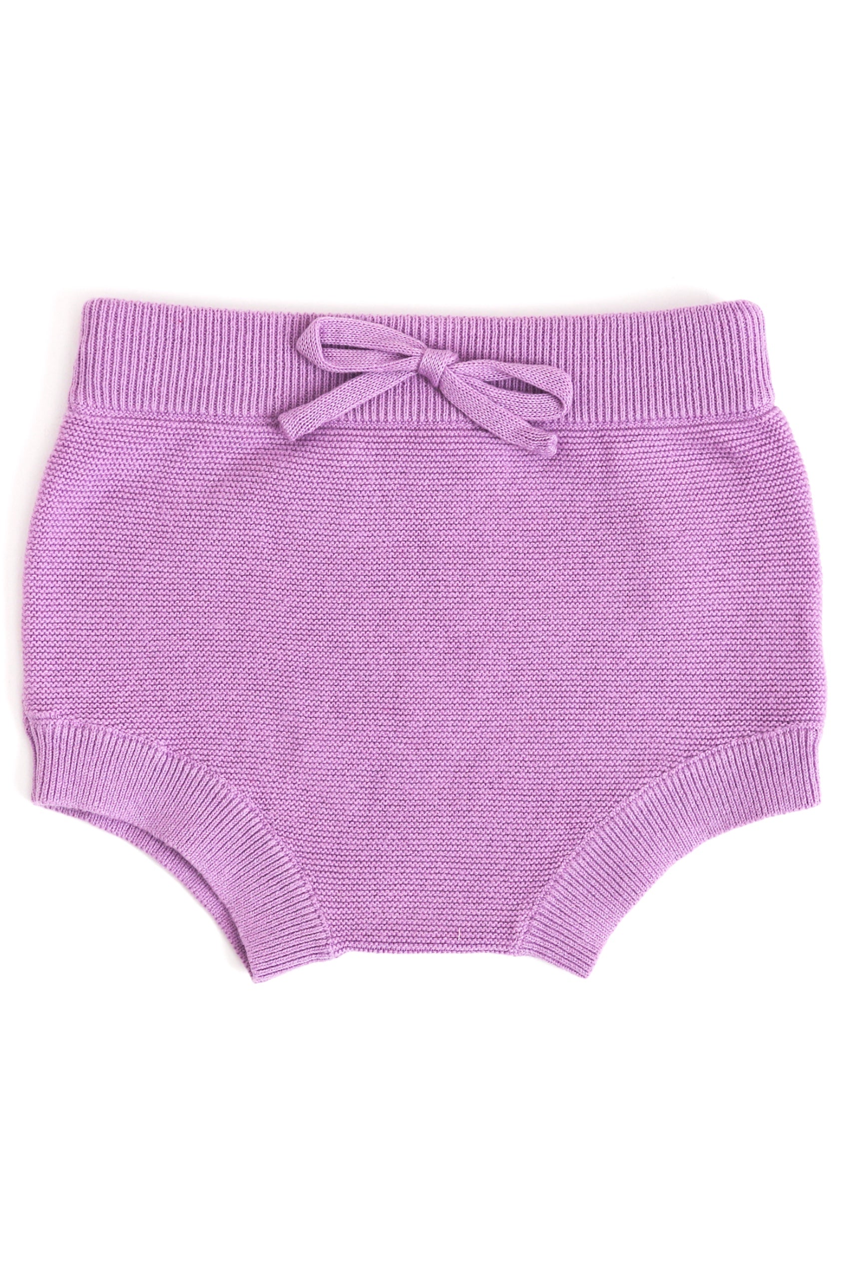 sweater knit baby bloomers in lavender to match darling Valentine's Day sweaters