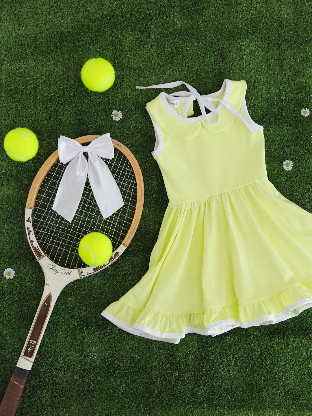 Girls' Lemon-Lime Sleeveless Twirl Dress 5 Girls' Lemon-Lime Sleeveless Twirl Dress 5