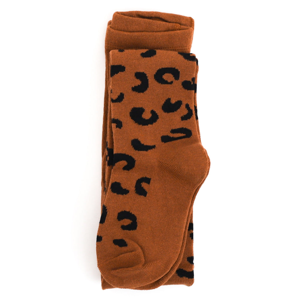 girls leopard print tights