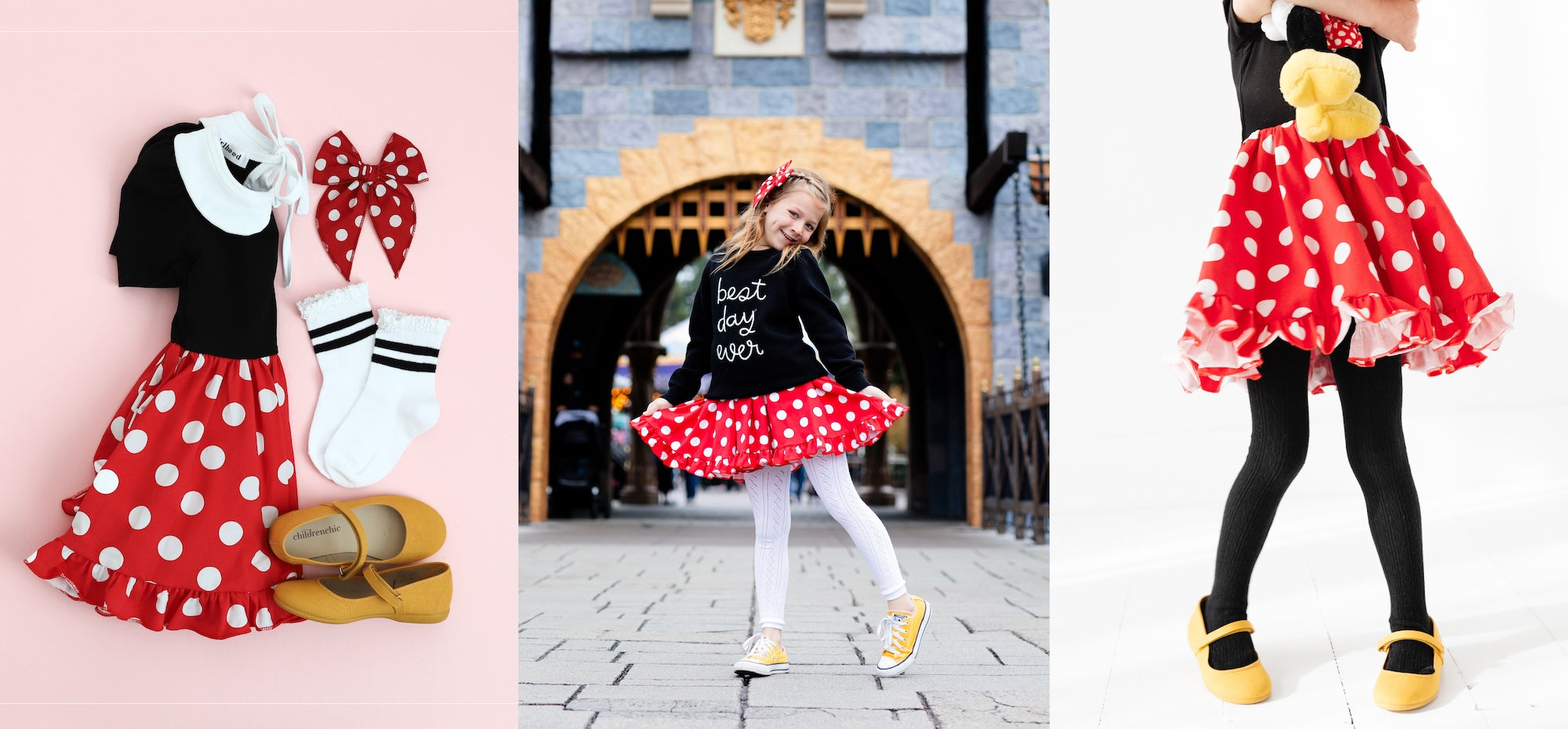 Toddler White Minnie Mouse Tights - Mickey and Friends 
