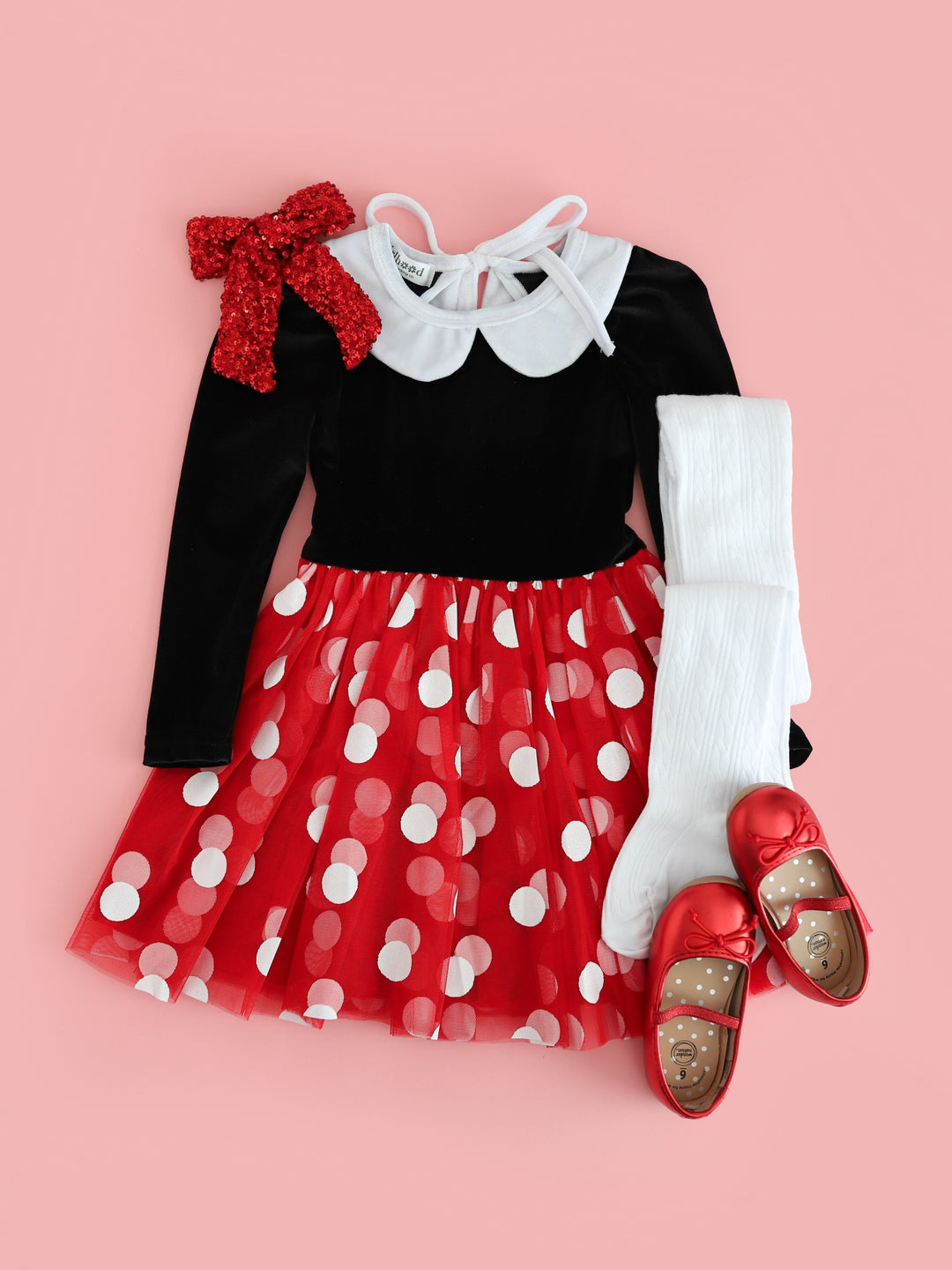 Girls' Minnie Velvet Tutu Dress 8 Girls' Minnie Velvet Tutu Dress 8