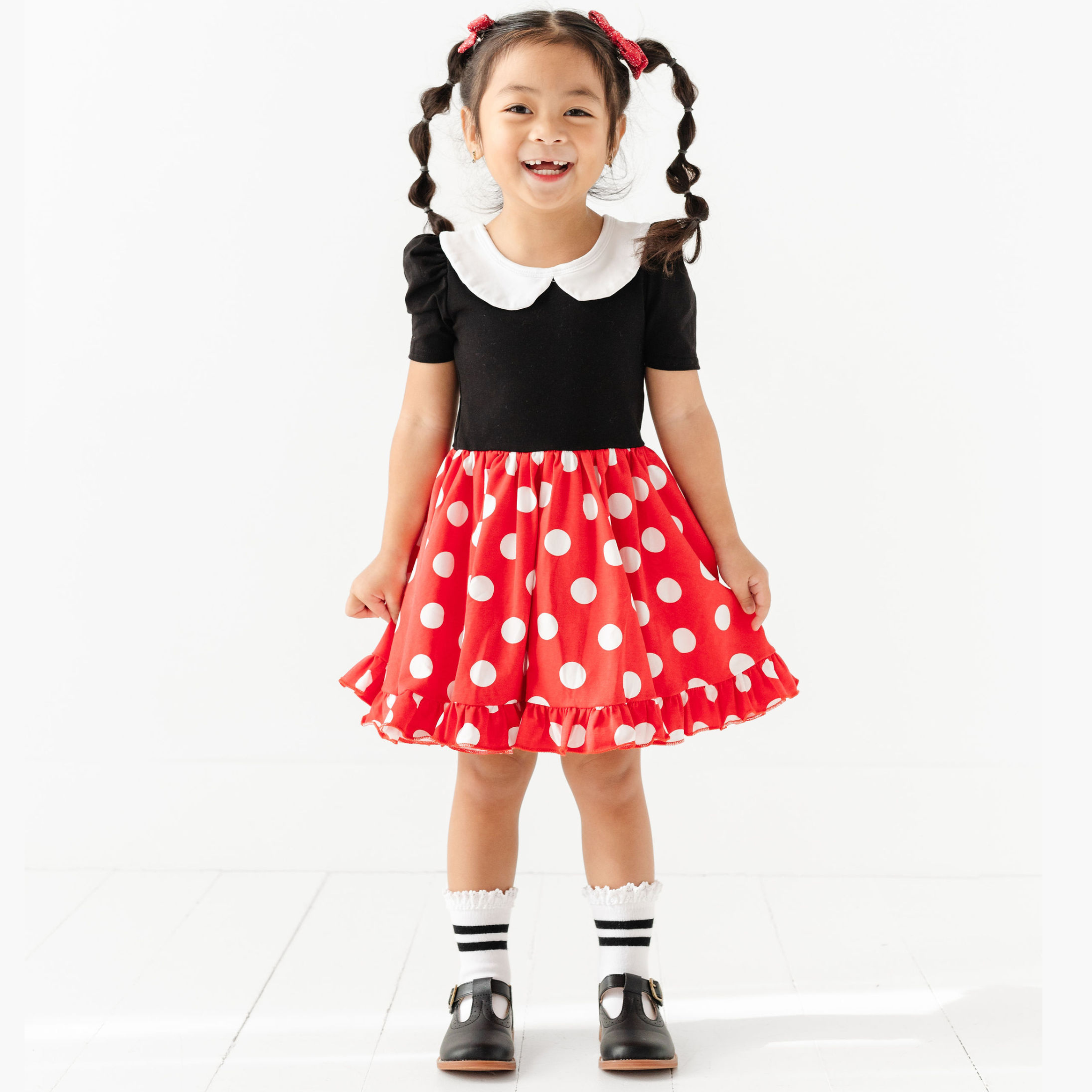 Buy Kaku Fancy Dresses Minnie Girl Cartoon Costume -Red & White, 5-6 Years  Online at Low Prices in India - Amazon.in