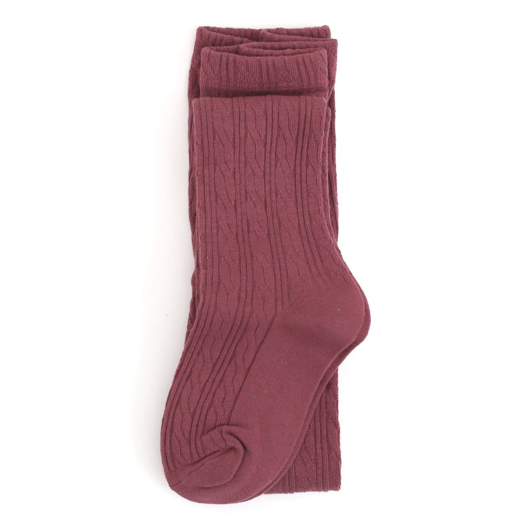 Mulberry Cable Knit Tights