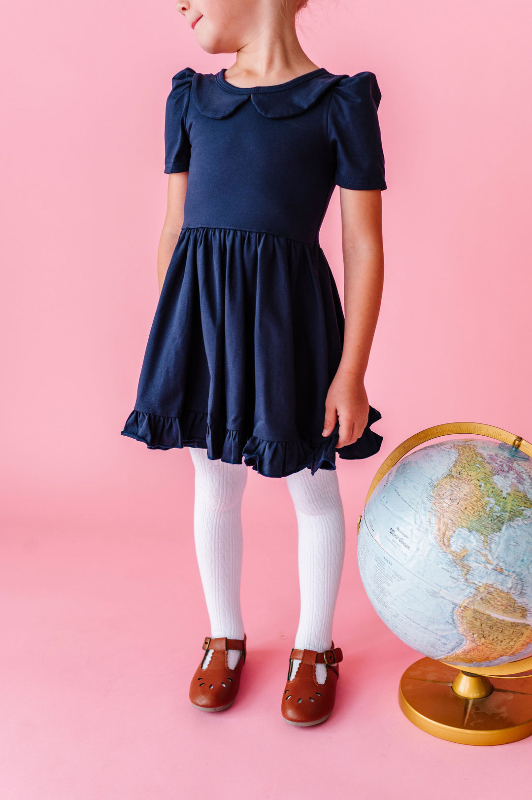 navy blue uniform dress girls Unik Girl Uniform Belted Safari Dress Navy GDU1775