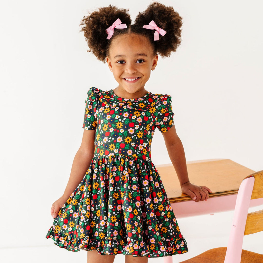 cute fall dresses for girls Girls' Vintage Style Cotton Dress: Fall Tween Clothing