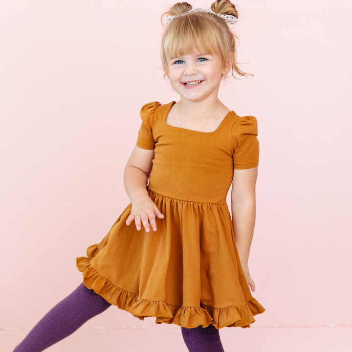 Pecan Mod Twirl Dress