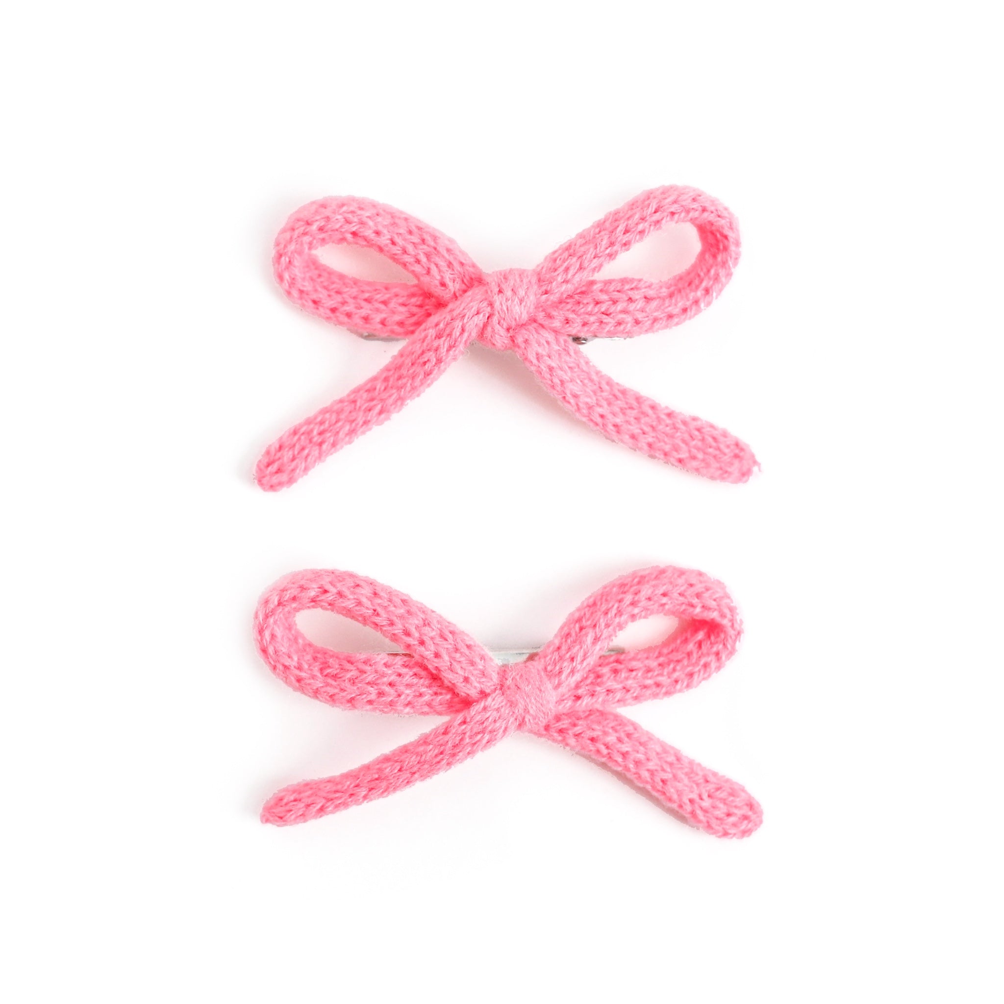 girls' back to school yarn pigtail bows in pink