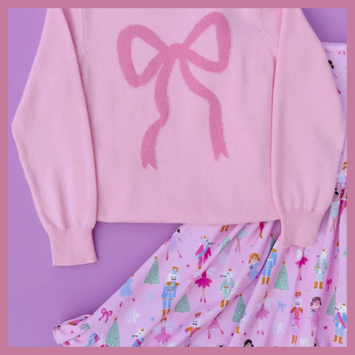 Pink Bow Sweater