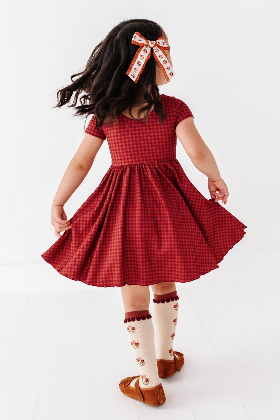 Rust Gingham Vivi Dress
