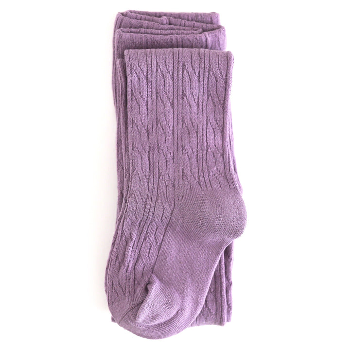 Sugarplum Cable Knit Tights