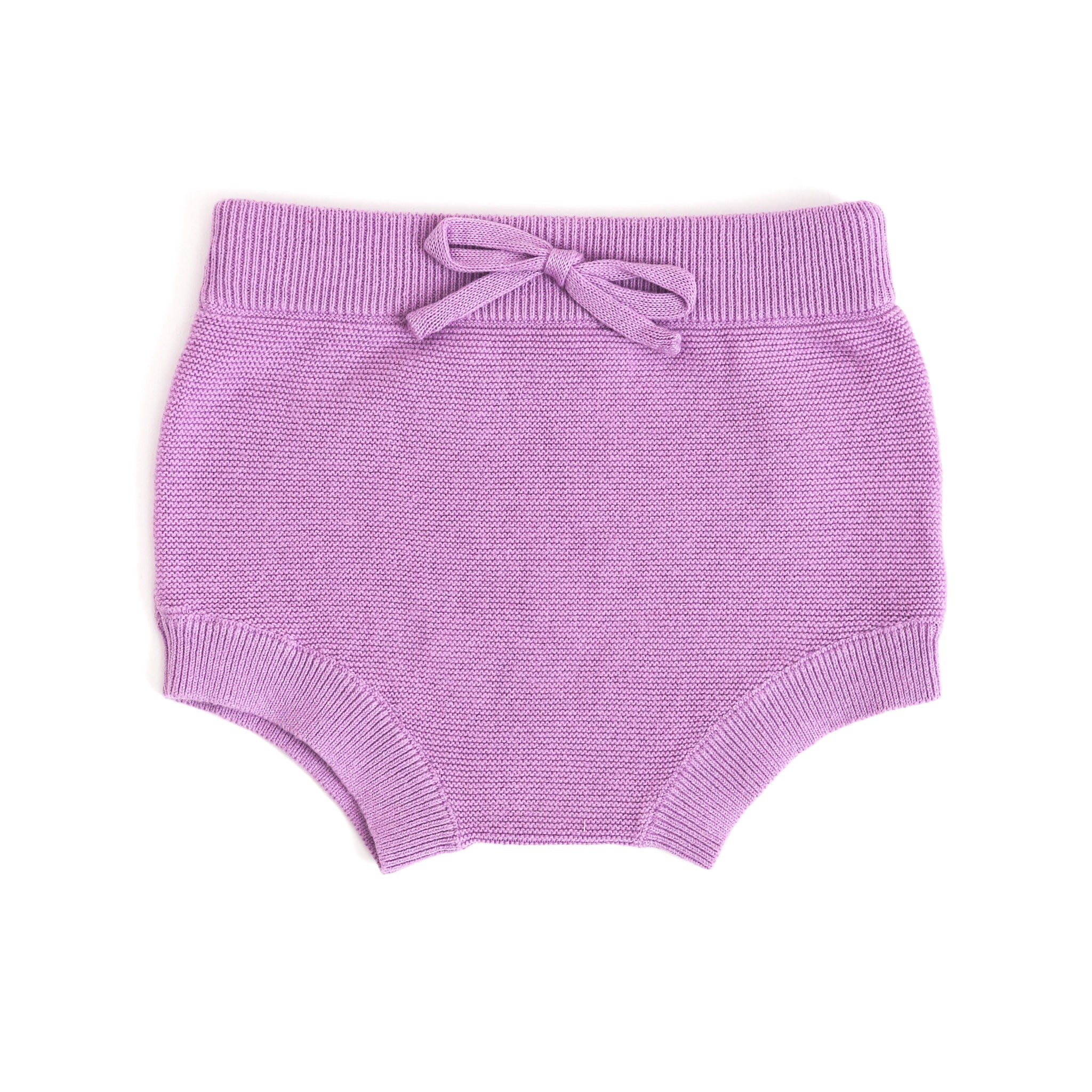 sweater knit baby bloomers in lavender to match darling Valentine's Day sweaters