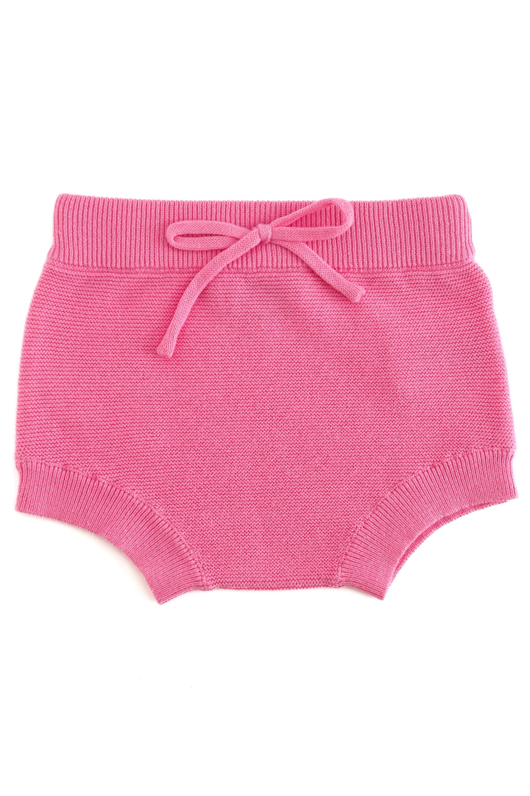 baby girls' medium pink cotton knit sweater bloomers