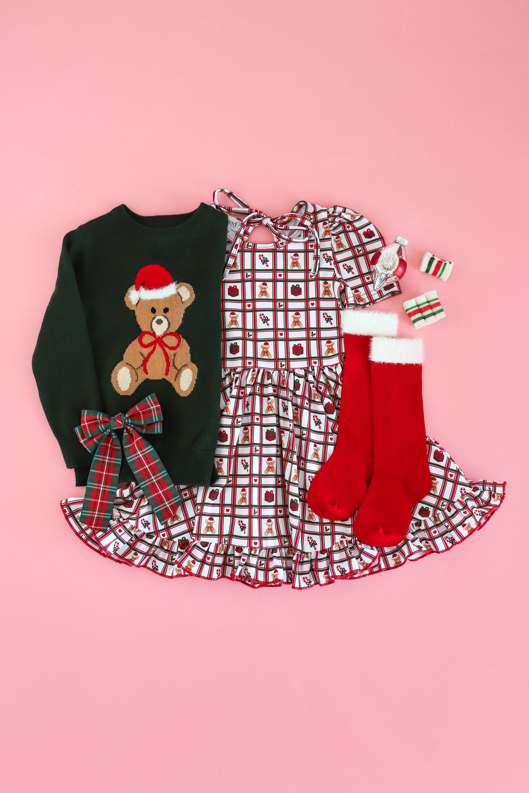 A holiday-themed toddler girl&