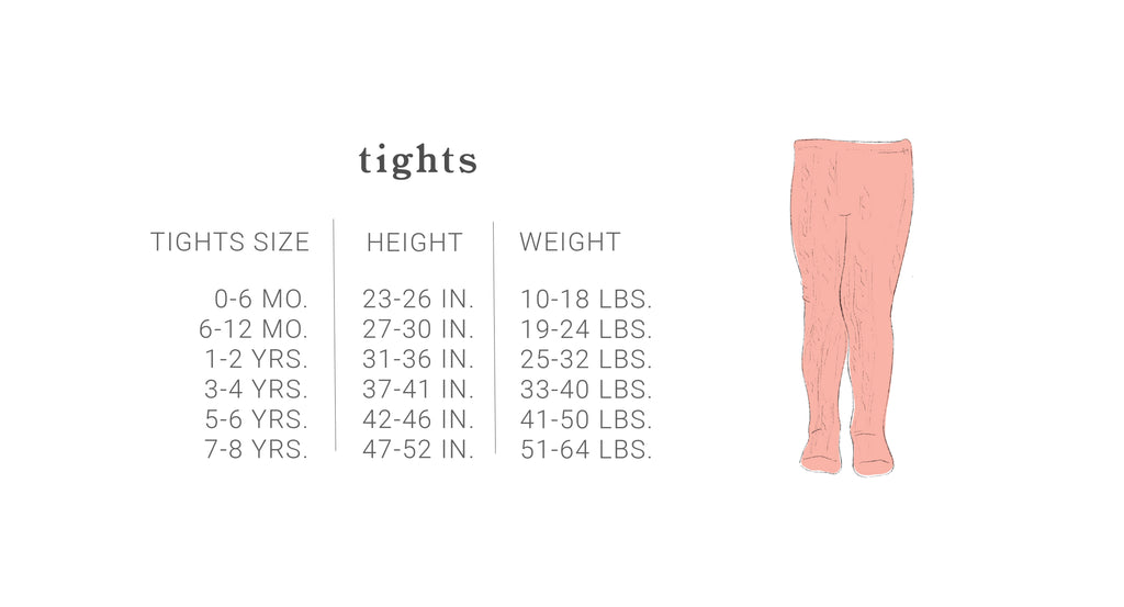 Size Charts | Little Stocking Company