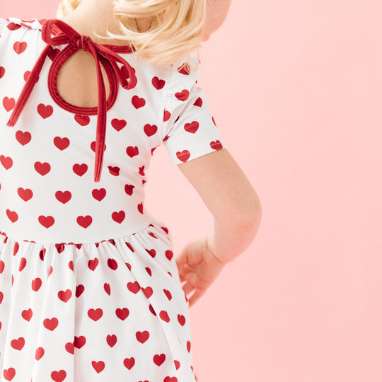 Handdrawn Print Dresses for Girls. Made for Party & Play! Little Stocking Company